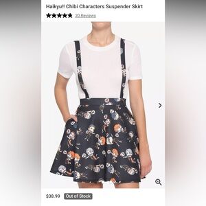 Haikyu!! Chibi Characters Suspender Skirt New Hot Topic